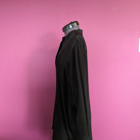 Aritzia Babaton Notion Black Silk Blouse Size Small - Picture 4 of 15